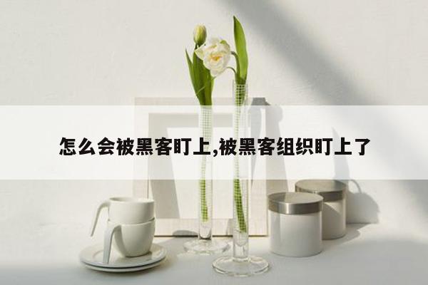 怎么会被黑客盯上,被黑客组织盯上了