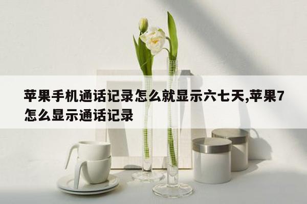 苹果手机通话记录怎么就显示六七天,苹果7怎么显示通话记录