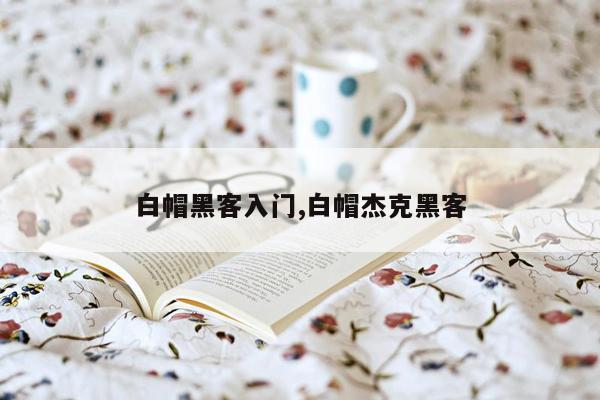 白帽黑客入门,白帽杰克黑客