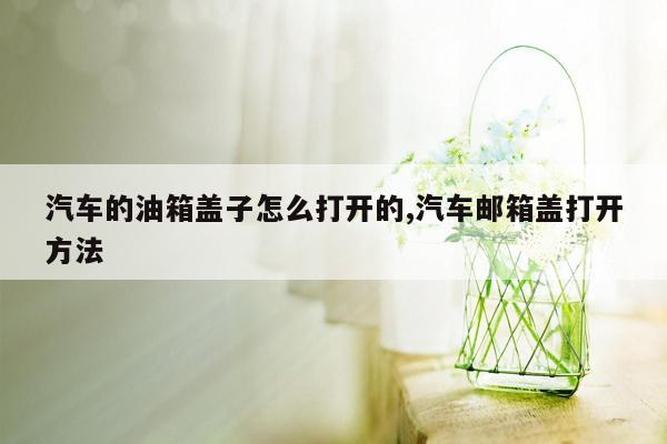 汽车的油箱盖子怎么打开的,汽车邮箱盖打开方法